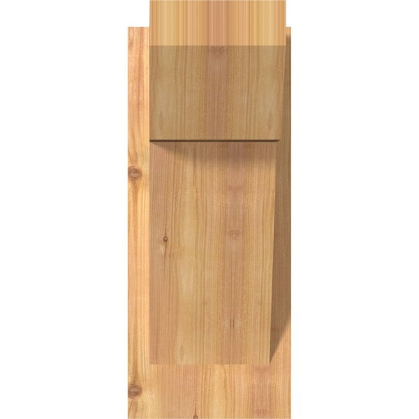 Traditional Slat Smooth Outlooker, Western Red Cedar, 7 1/2W X 14D X 18H